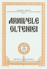 Coperta revista arhivele olteniei